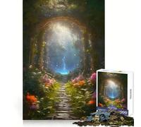 The Hidden Waterfall Jigsaw Puzzles for Teenagers 1000 Piece Enhance Recall Home Leisure Exact Edge (38x52cm)