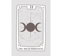 The High Priestess: Tarot Card A5 Notebook - 120 Lined Pages