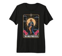 The High Priestess Tarot Card Mystical Arcana Art Premium T-Shirt