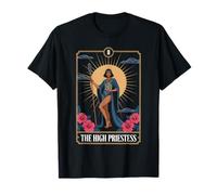 The High Priestess Tarot Card Mystical Arcana Art T-Shirt