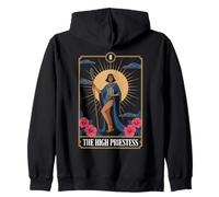 The High Priestess Tarot Card Mystical Arcana Art Zip Hoodie