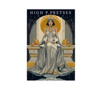 The High Priestess Tarot Card Poster Canvas Poster for Home Decor Gift | Unframe-style, Multiple sizes, Multiple frame styles, Wall Art, Decor Paintings, Living Room Decor