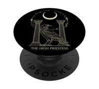 The High Priestess Tarot - Raven Wisdom & Intuition V2 PopSockets Adhesive PopGrip