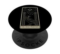 The High Priestess Tarot - Raven Wisdom & Intuition V4 PopSockets Adhesive PopGrip