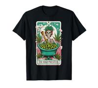 The High Priestess Tarot Skeleton Design T-Shirt