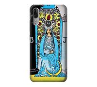 The High Priestess Vintage Tarot Card Case Cover For Motorola Moto E6 Plus, Moto E6s