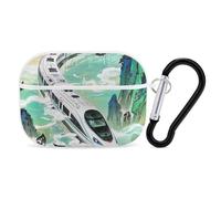 The High-Speed Rail is Speeding AirPod Pro Case, Anti Scratch Hard PC Cover with Keychain, AirPod Pro 2nd/1st Case Accessories for Women Men, White-Style
