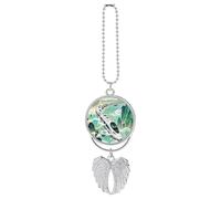 The High-Speed Rail is Speeding Car Hanging Pendant, Zinc Alloy Rearview Mirror Charms - Relieve Visual Fatigue, Vintage Keychain Pendant, Lucky Car Interior Hanging Decoration, Silver-Style