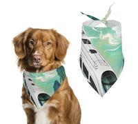 The High-Speed Rail is Speeding Dog Bandanas for Feeding Grooming, Triangle Pet Bibs Washable Pets Scarf for Cats & Dogs