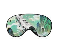 The High-Speed Rail is Speeding Eye Mask for Women & Men, Breathable & Adjustable Eye Cover, Ultra Soft Sleep Mask, Lightweight Travel Blindfold for Airplane, Nap, Night Sleeping