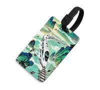 The High-Speed Rail is Speeding Luggage Tags Durable TPU Suitcase Tag with Info Card, Scratch-Resistant Bag Tags for Suitcases, Travel Bags & Backpacks, Easy to Identify