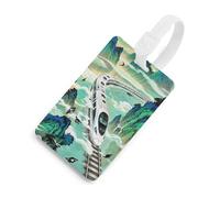 The High-Speed Rail is Speeding Luggage Tags Durable TPU Suitcase Tag with Info Card, Scratch-Resistant Bag Tags for Suitcases, Travel Bags & Backpacks, Easy to Identify