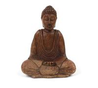 The Highest Buddha Hand carved Sitting Buddha | wooden buddha statue hand carved 15 cm, Brown