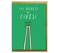 The Highest Of Fives! Funny Congratulations, Well Done, New Job Card