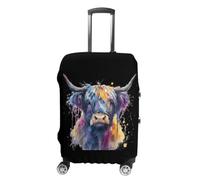 The Highland Cow Luggage Cover for Suitcases L