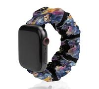 The Highland Cow Scrunchie Watch Band Elastic | Polyester Wristbands Quick Release Replacement Straps Compatible with IWatch