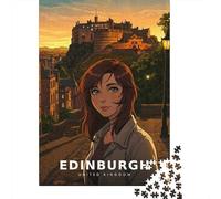 The Highland Fortress in Fading Light, 1000 Piece Paper Jigsaw, 38x26cm/1000pcs