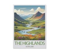 The Highlands Scotland，Paper Jigsaw Puzzle 1000 Pieces Adult Toys Decompression Game（50x70cm）-IG42