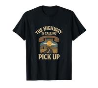 The Highway Is Calling Pick Up Trucker Graphic T-Shirt