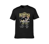 The Highwaymen Men T Shirt Tee Vintage Round Neck Shirt Black M