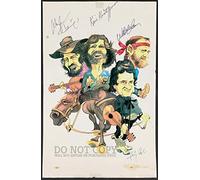 The Highwaymen Poster 11 X 17 - Magnificent Artwork - Outlaw Country - Supergroup - Cash, Nelson, Kristofferson, Jennings - Rare Art Print