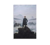 The Hiker Above The Sea of Fog by Caspar David Friedrich, Art Poster For Room Aesthetic Posters Art Print Wall Photo Paint Poster Hanging Picture Family Decor 12x18inch(30x45cm)