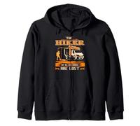 The Hiker Not Everyone Who Roams Is Lost Adventure Zip Hoodie