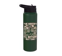 The Hiker's Code Nature Lover Hiking Stainless Steel Insulated Water Bottle