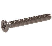The Hillman Group 44109 6-32 x 3-Inch Flat Head Phillips Machine Screw, Stainless Steel, 15-Pack