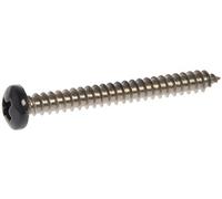 The Hillman Group 44375 8 x 2-Inch Black Pan Head Phillips Sheet Metal Screw, Stainless Steel, 15-Pack