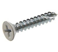 The Hillman Group 45411 7-Inch x 3/4-Inch Flat Phillips Wood Screw, White, 40-Pack