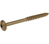 The Hillman Group 47877 5/16-Inch x 4 Star Drive Construction Lag Screw with Truss Head 1000 Hour Bronze Ceramic Coat, 100-Pack
