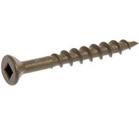 The Hillman Group 48272 8 X 1-3/4-Inch Flat Head Square Drive Deck Screw, Brown, 500-Pack