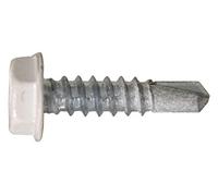 The Hillman Group 560391 10-Inch x 3/4-Inch Washer Head Self Drilling Screw with Painted Head, 100-Pack