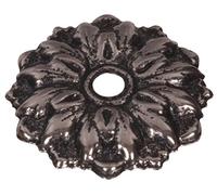 The Hillman Group 59219 1-Inch Antique Silver Round Rosette, 12-Pack
