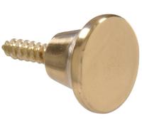 The Hillman Group The Hillman Group 852406 1/2" Head Diameter Mini Knobs - Brass Finish 2-Pack