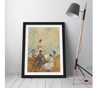 The hilltop, circa 1908, by Frances Hodgkins Stunning Framed Wall Art Print Picture - A4 - Black Frame