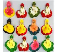 The Himalayan River Laddu Gopal Winter Woolen Dress Set, Multicolor Krishna Clothes Pack of 12, Size 0-1, Traditional Poshak Combo