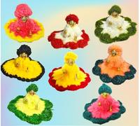 The Himalayan River Laddu Gopal Woolen Dress Krishna Dress Winter Krishna Dress Poshak Combo Set for Bal Gopal | (Set of 8) Size 0-1 Warm Wool Clothes Mix Colour Designer Outfit for Kanha Ji Idol