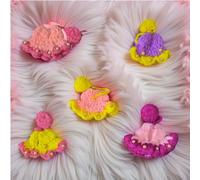 The Himalayan River Moti Pearl Woolen Winter Dress Set for Laddu Gopal, Designer Krishna Idol Poshak with Cap, Handmade Thakur Ji Clothes, Size 0-1, 5 Pieces