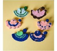 The Himalayan River Soft Wool Winter Dress Pack for Laddu Gopal Kanha Ji, 6 Pieces, Size 3-4, Washable Poshak Vastra for Bal Gopal Thakurji Krishna Ji