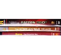The History Channel Korean War Collection : Korea the Forgotten War , the Korean War Fire and Ice : 5 Korea Episodes , Patton 360 Complete Season One 10 Episodes : 6 Disc Box Set : 15 Episodes , 770 Minutes