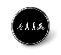 The History from Ape to Human Cute Brooch Pin for Women Men Badge | Round Lapel Pins For Bag Hat Wedding Party