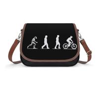 The History from Ape to Human Leather Crossbody Bags for Women
