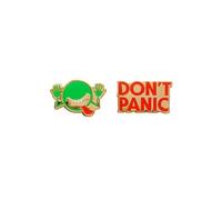 The hitchhiker's guide to the galaxy enamel pin set