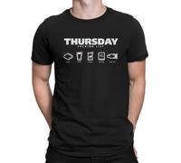 The Hitchhikers Guide to The Galaxy Film Creative Tshirt for Men Thursday Packing List Round Collar Basic T Shirt Personalize Black