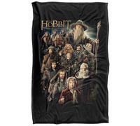 The Hobbit An Unexpected Journey Character Heads Soft Touch Blanket Multicoloured (152Cm X 127Cm)