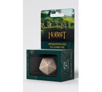 The Hobbit Jumbo Spindown D20 Terra Die by Q-Workshop | Large Middle-Earth Inspired Life Counter, Premium Engraved Map Design | Easy-Read Numbers | Durable Gaming Dice for TCGs, RPGs & Tabletop Play