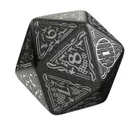 The Hobbit Jumbo Spindown D20 Umbral Die by Q-Workshop | Large Middle-Earth Inspired Life Counter, Premium Engraved Map Design | Easy-Read Numbers | Durable Gaming Dice for TCGs, RPGs & Tabletop Play