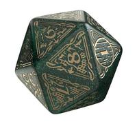 The Hobbit Jumbo Spindown D20 Verdant Die by Q-Workshop | Large Middle-Earth Inspired Life Counter, Premium Engraved Map Design | Easy-Read Numbers | Durable Gaming Dice for TCGs, RPGs & Tabletop Play